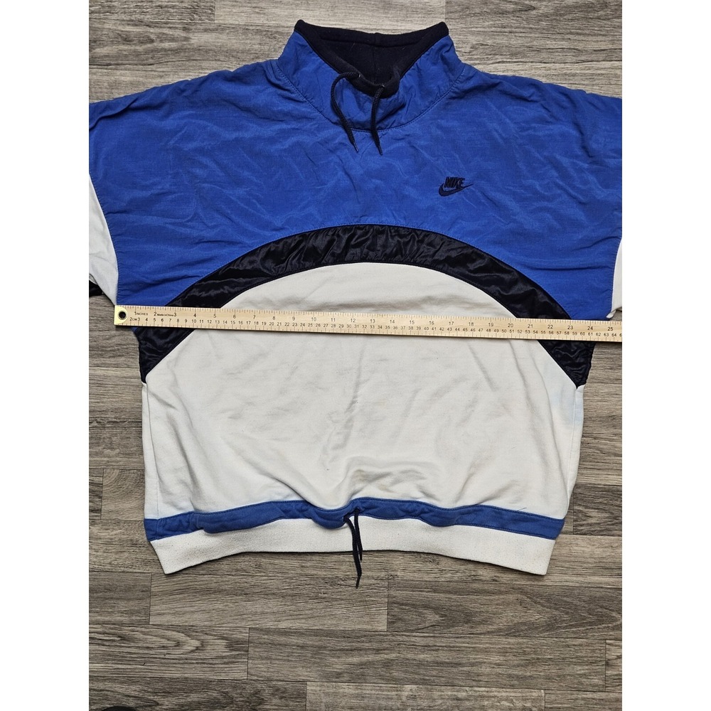 Vintage 90's 80's Nike International Sweatshirt Blue Pullover Crewneck L USA - Picture 8 of 11